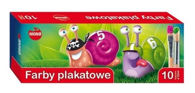 Farby Plakatowe 20ml 10 Kol Mona Produkt Polski