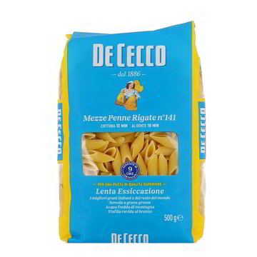 Pasta Makaron Penne Rigate n.141 500g DE CECCO