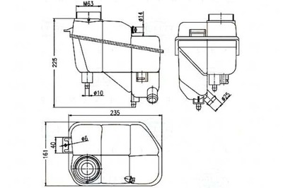 BEHR HELLA TANK FLUID RADIATOR BEHR HELLA  