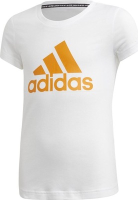 KOSZULKA DLA DZIECI ADIDAS YG MH BOS TEE BIAŁA GE0962 r 128cm