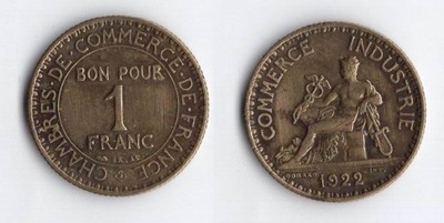 FRANCJA 1922 1 FRANC