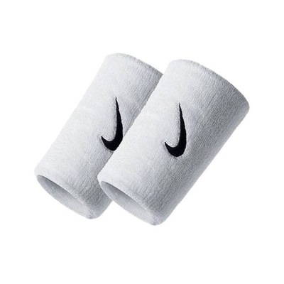 FROTKI NA RĘKĘ NIKE SWOOSH DOUBLE WRISTBAND BIAŁY