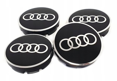 AUDI 4 PIEZAS TAPACUBOS KAPSLE TAPAS CIEGAS ALUFELG 56MM/52MM  