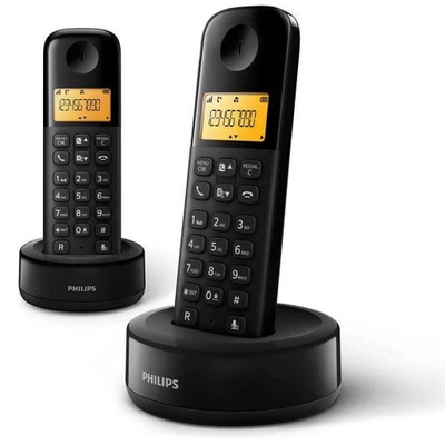 Telefon bezprzewodowy Philips DUO D1602B/34 50C208