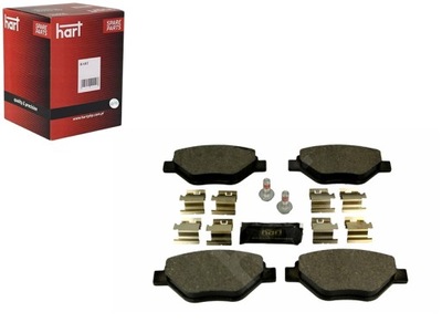 PADS BRAKE FRONT MEGANE 1.4 16V 02- HART  