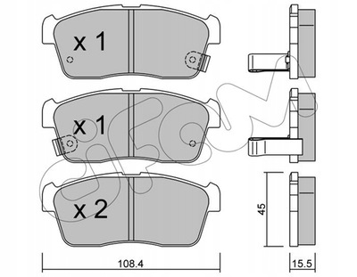 ZAPATAS DE FRENADO SUZUKI IGNIS 00-03  