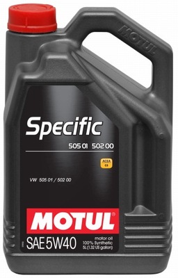 Olej silnikowy MOTUL Specific 505.01 5W40 5 litrów