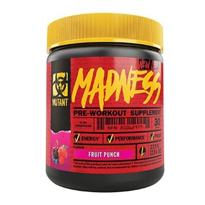 Mutant Madness 225g PRE WORKOUT POMPA SIŁA TRENING