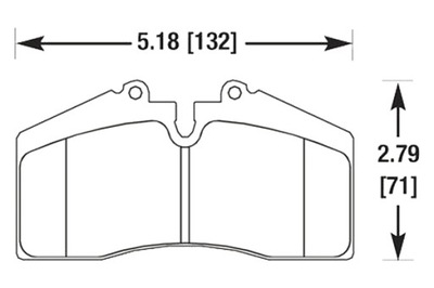 HAWK HPS PORSCHE 993 ZAPATAS PARTE DELANTERA HB141F.650  