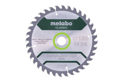 Metabo Piła tarczowa 165x20 Z18 WZ (628272000)