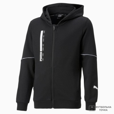 BLUZA JUIORSKA PUMA ACTIVE SPORTS FULL ZIP 176