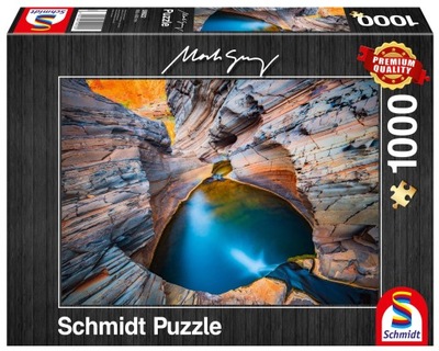 Puzzle PQ 1000 Mark Gray Błękit G3 Schmidt 407217