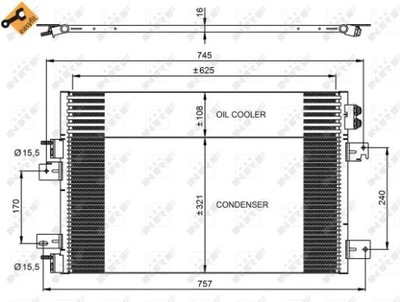 350031 RADUADOR KLIMAT. JEEP  