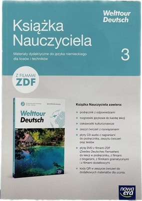 WELTTOUR DEUTSCH 3 ksiązka nauczyciela 2 cd 1 dvd