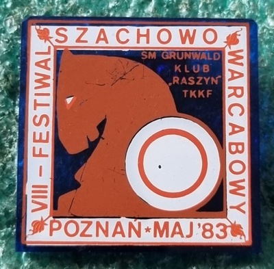 ODZNAKA VII FESTIWAL SZACHOWO-WARCABOWY POZNAŃ '83