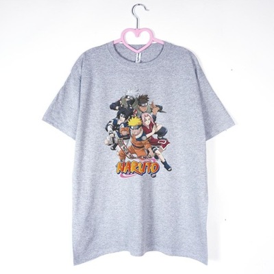T-shirt Naruto Anime szara koszulka 146 152