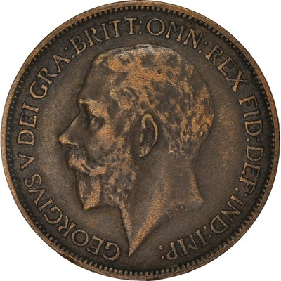 Moneta, Wielka Brytania, George V, 1/2 Penny, 1917