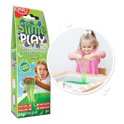 Slime Play Green from Zimpli Kids, Magically turns water into gooey, colour