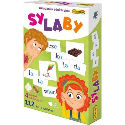 SYLABY - Układanka edukacyjna, ADAMIGO