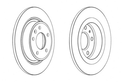 FERODO DISCOS DE FRENADO 2 PIEZAS PARTE TRASERA CHEVROLET CRUZE ORLANDO VOLT OPEL  