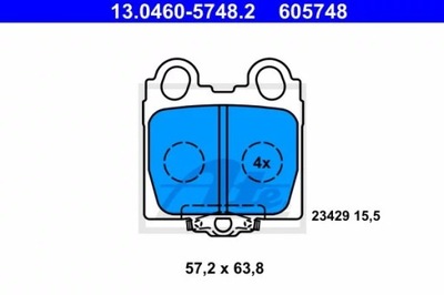 КОЛОДКИ HAM.TYL LEXUS GS300 97-05 13.0460-5748.2