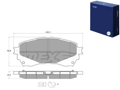 КОЛОДКИ ТОРМОЗНЫЕ MAZDA 6 12- ПЕРЕД TOMEX BRAKES