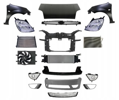 Ford fiesta jhs 2002-2005 kompletny перед капот фото №1