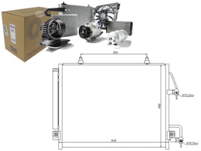 Nissens 940166 конденсатор, кондиціонер фото №1