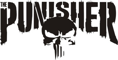 PUNISHER NAPIS 20x10cm Naklejka TUNING 327