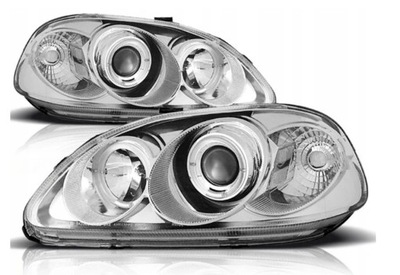 Лампы honda civic vi 99-00r кольца led sonar хром фото №1