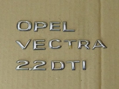 LOGOTIPO INSIGNIA EMBLEMA DTI OPEL VECTRA B RESTYLING 99-02  