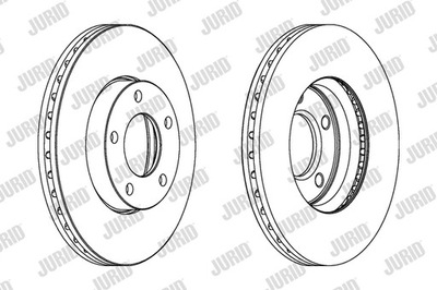 ГАЛЬМІВНІ ДИСКИ ГАЛЬМІВНІ ПЕРЕД JURID 563028JC