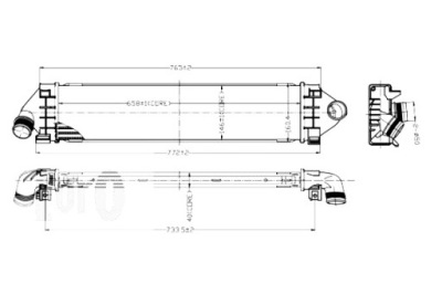 Abakus 017-018-0007 радіатор повітря наддувний фото №1