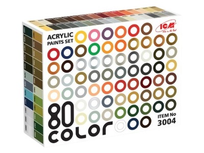 Big Paint Set 80 colors ICM 3004
