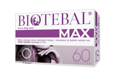 BIOTEBAL MAX 10mg Biotyna 60 tabletek