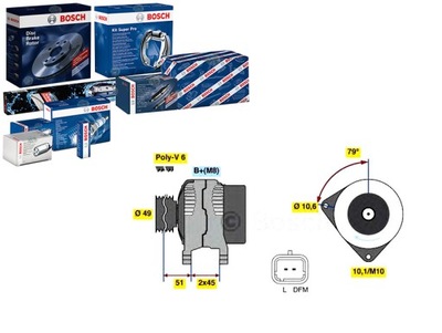 Генератор 14v 80a citroen c2 c2 enterprise c3 i фото №1
