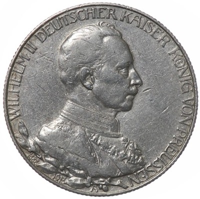 2 marki - Panowanie Wilhelma II - Niemcy - 1913- A