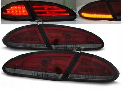 ФОНАРИ DIODOWE НОВЫЕ SEAT LEON OD 06.2005 DO 2009 ROKU RED SMOKE LED (СВЕТОДИОД )