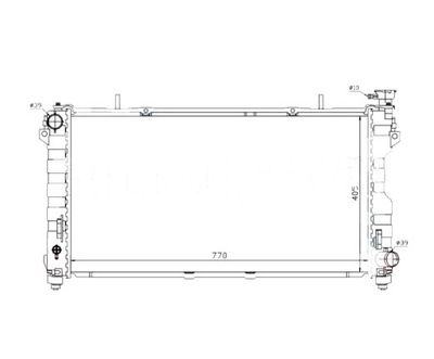 RADUADOR CHRYSLER TOWN COUNTRY 01- 4809238 NUEVO  
