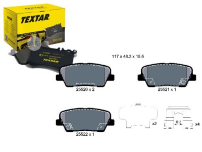 Textar тормозные колодки тормозные hyundai grand santa fe 3.4 фото №1