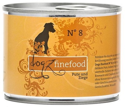 Dogz Finefood PUSZKA 200G N.08 INDYK I KOZA