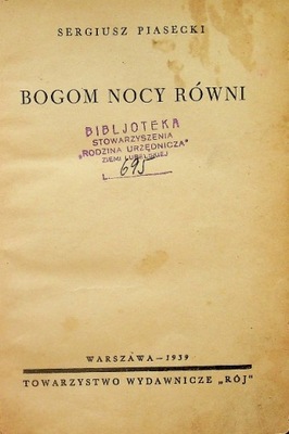 Bogom nocy równi 1939 r.