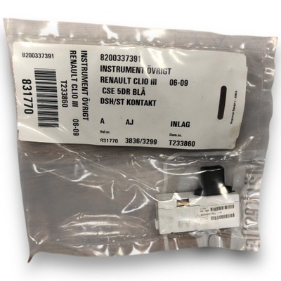 Renault clio датчик индикатор ремней 8200337391 фото №1