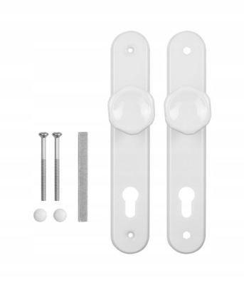 GAŁKO GAŁKA DRZWIOWA DO DRZWI 90 WKŁAD BIAŁA PL