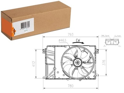 VENTILADOR DEL RADIADOR CON CUERPO TOYOTA CAMRY RAV 4 V 2.0 2.5 3.5  