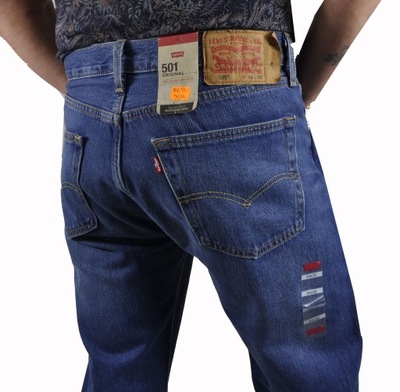 JEANSY LEVIS 501 REGULAR KLASYK W33 L30 PAS 90