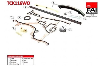 JUEGO CADENA DISTRIBUCIÓN OPEL DOHC ASTRA H 04-09,ASTRAVAN MK V 05-,COMBO MK  