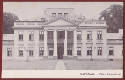 Warszawa Pałac Belwederski Belweder rezydencja Prezydenta RP Warschau