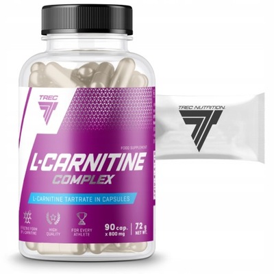 TREC L-CARNITINE COMPLEX 90kaps KARNITYNA SPALACZ! Doskonały dla treningów!