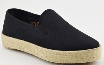 Espadryle Czarne NEWS 7698 r.40